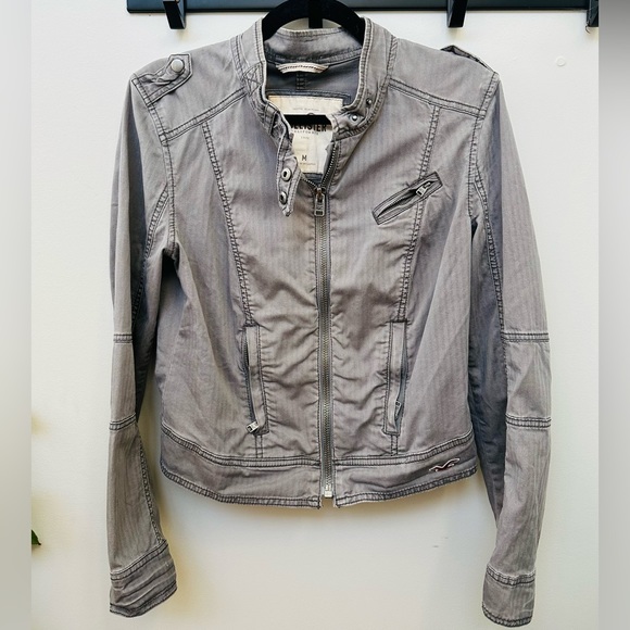 Hollister Moto Jacket, Size Medium - Picture 3 of 7